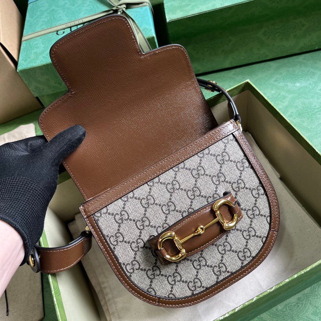 The Price with all set brand package More style contact WhatsApp or Telegram or email. WhatsApp US +1 3322019442 Email: allfashions888@gmail.com Email: allfashions666@gmail.com GG Mini Crossbody Saddle Bag #760191 Brown - Image 7