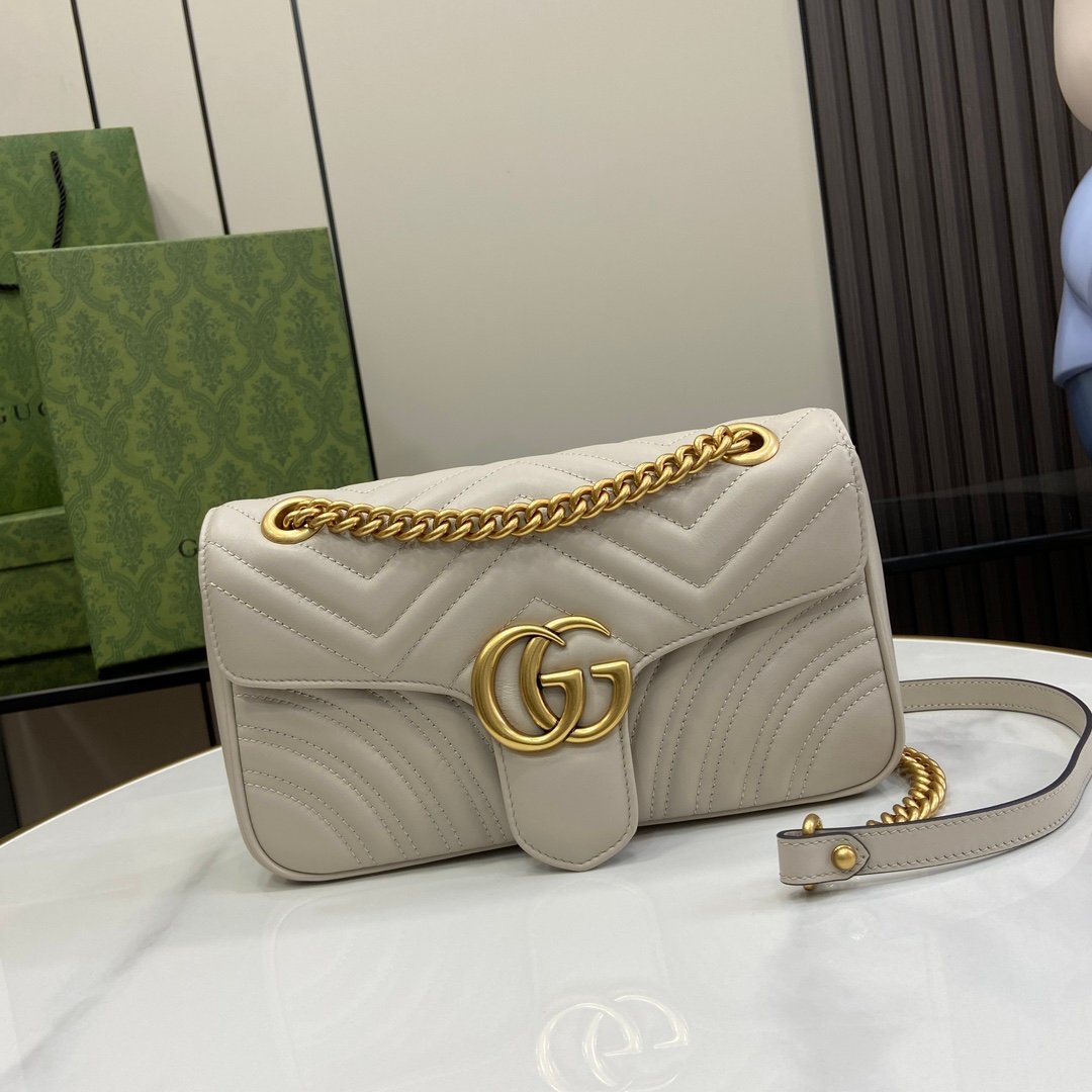 GG Light Gray Mini Handbag #443497