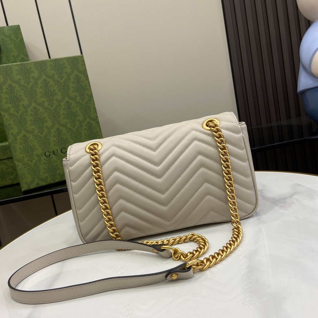 GG Light Gray Mini Handbag #443497 - Image 3
