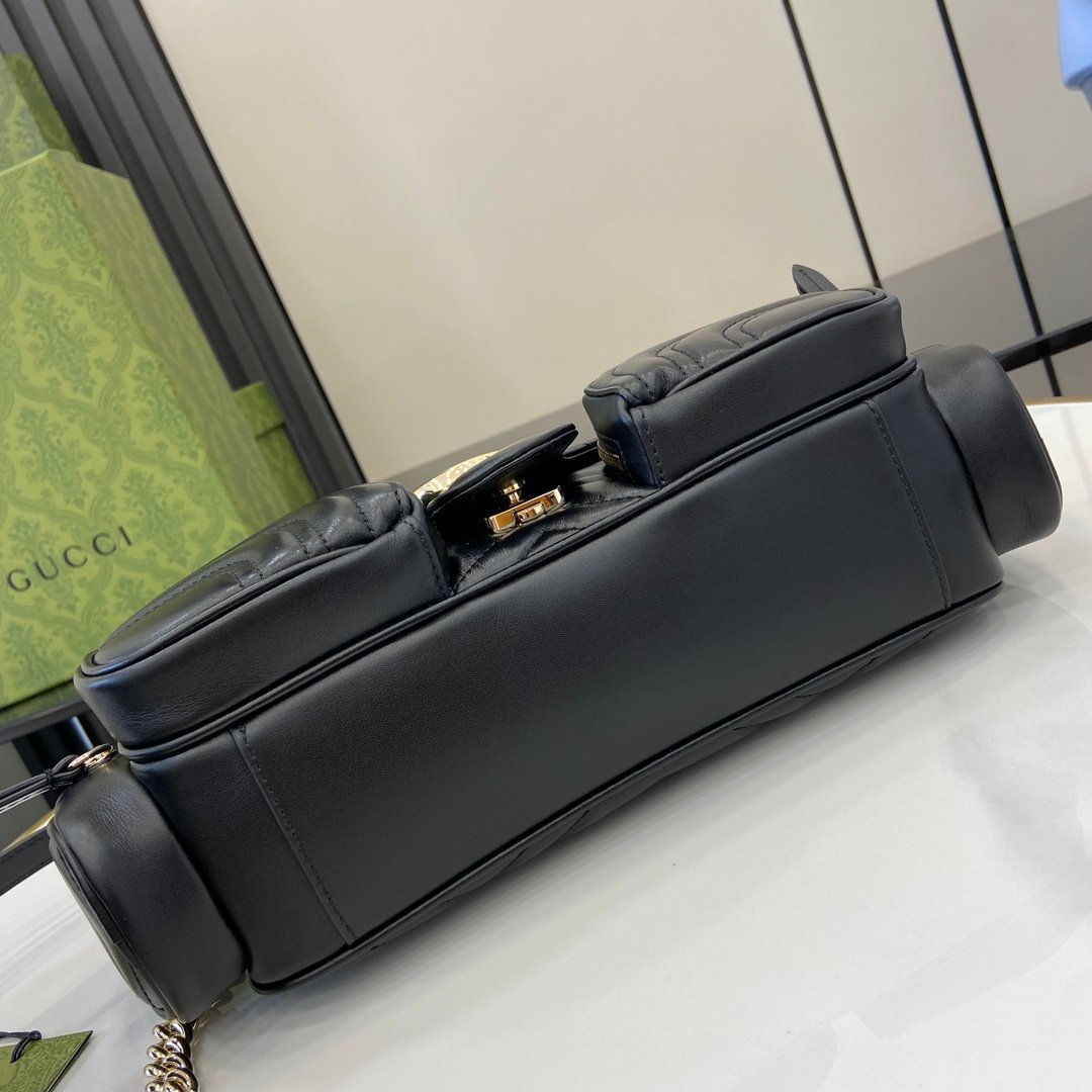GG Marmont Small Multi-Pocket Bag #795228 Black - Image 4