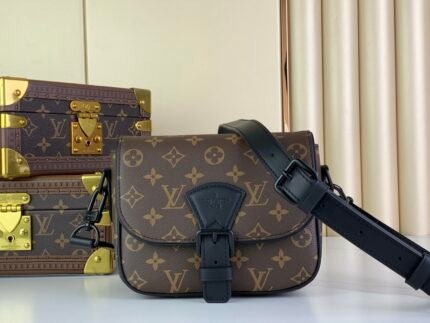 Louis Vuitton M47060 Monogram/Black Leather