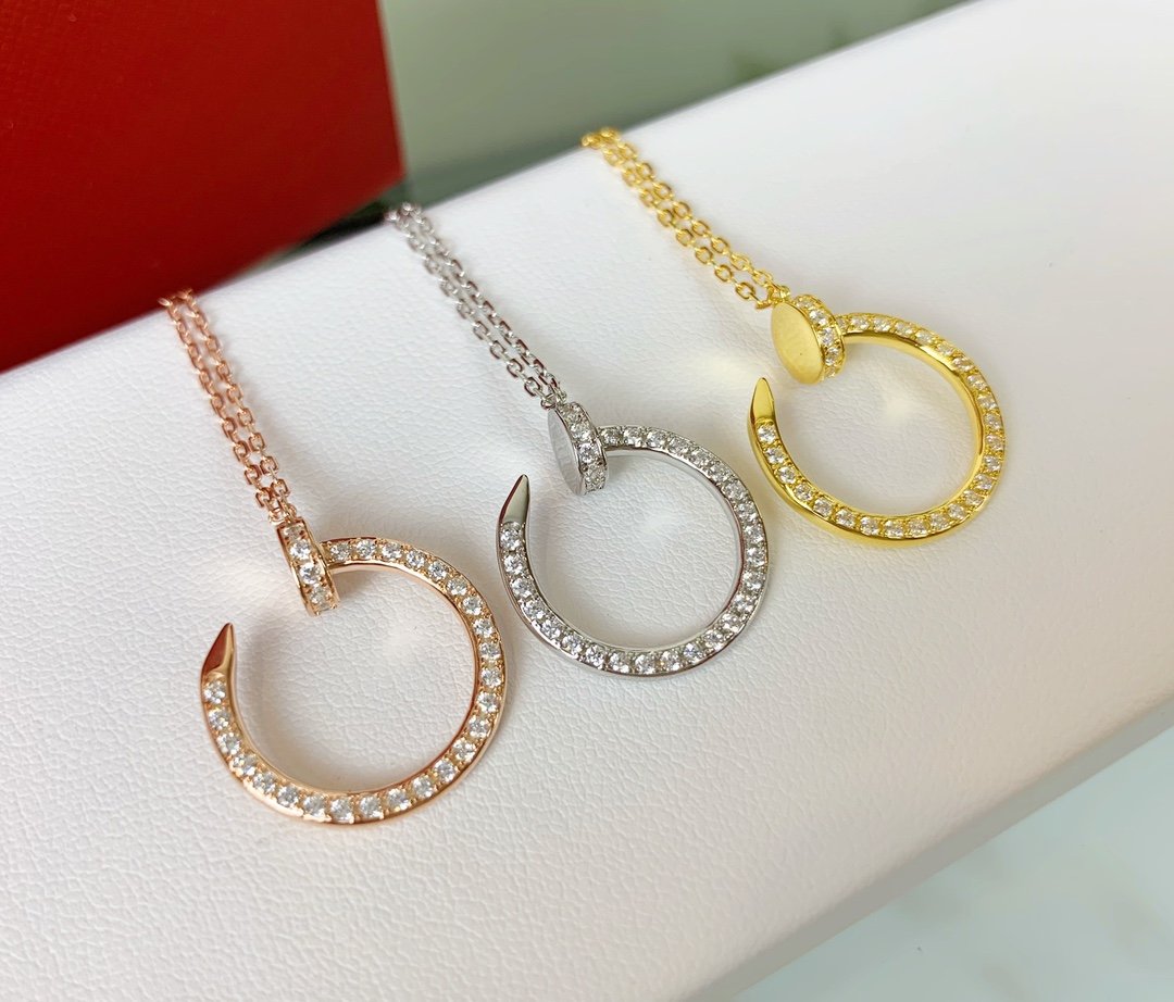 Cartier full diamond nail necklace - Image 4