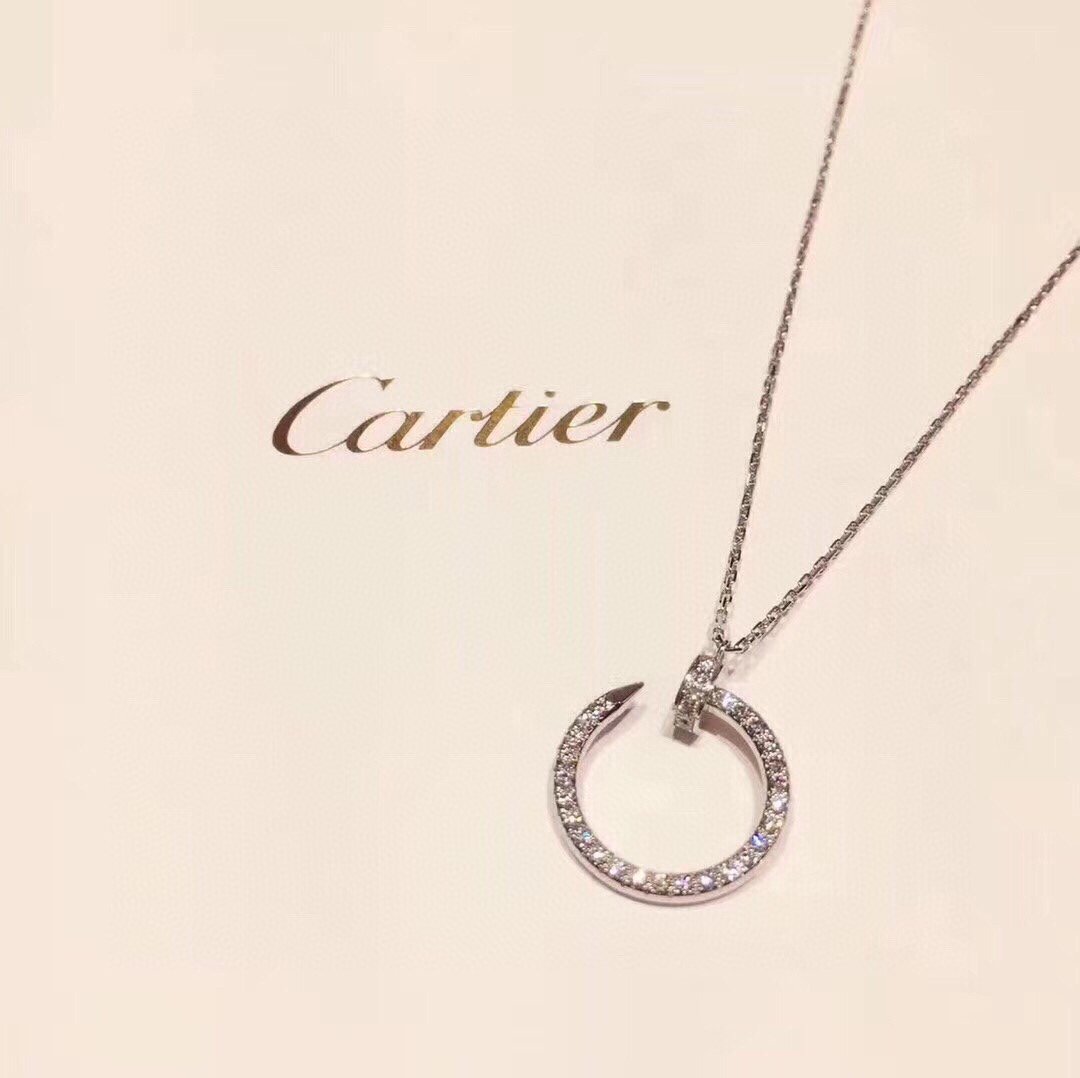 Cartier full diamond nail necklace