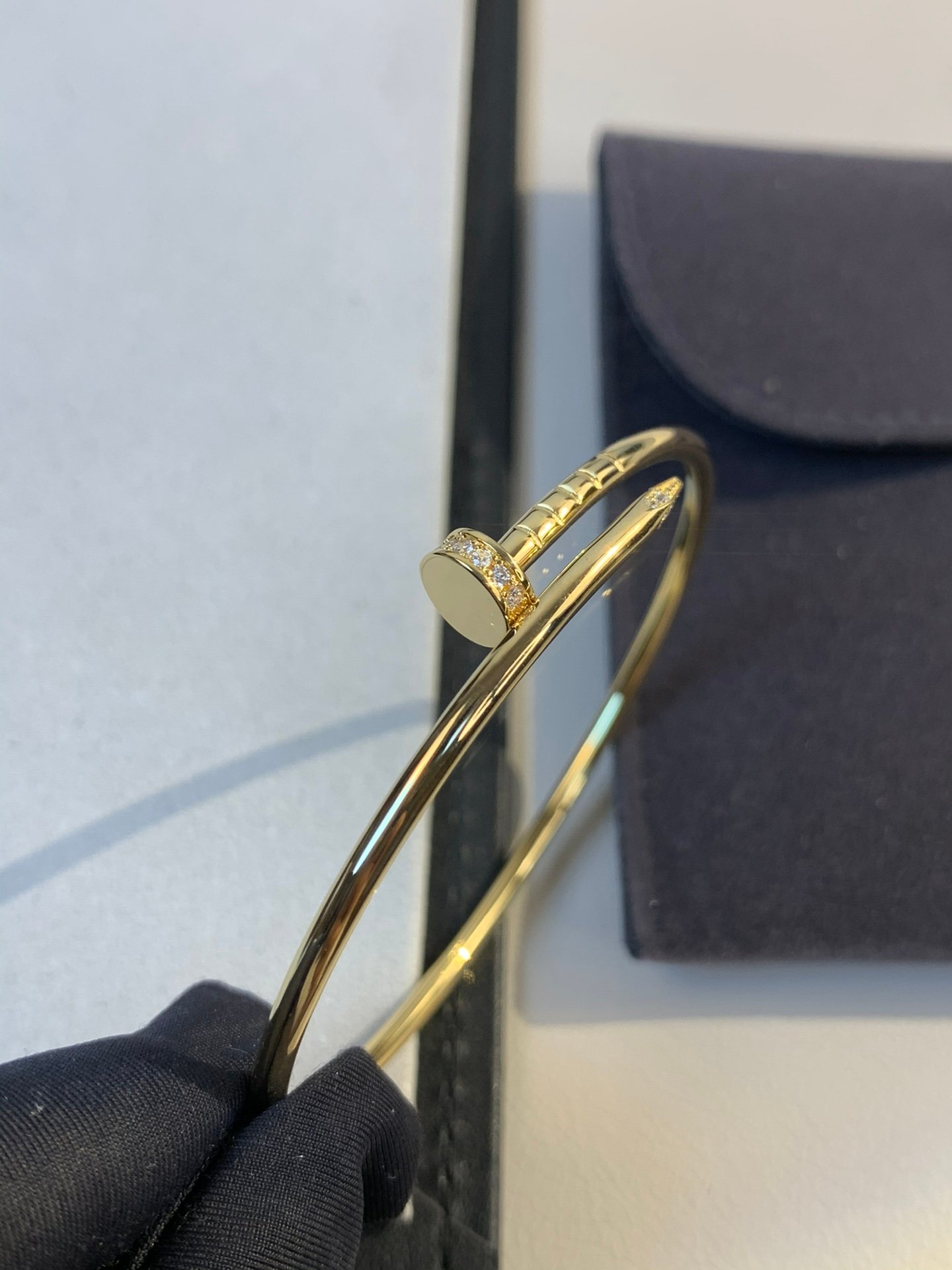 Cartier Nail Bracelet with diamond - Image 7