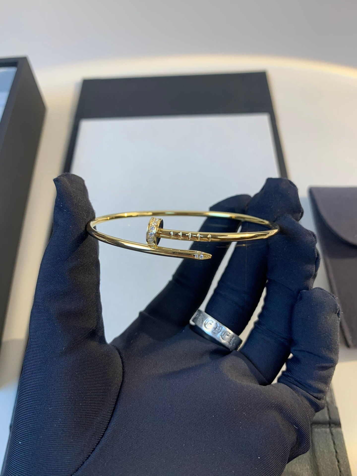 Cartier Nail Bracelet with diamond - Image 2