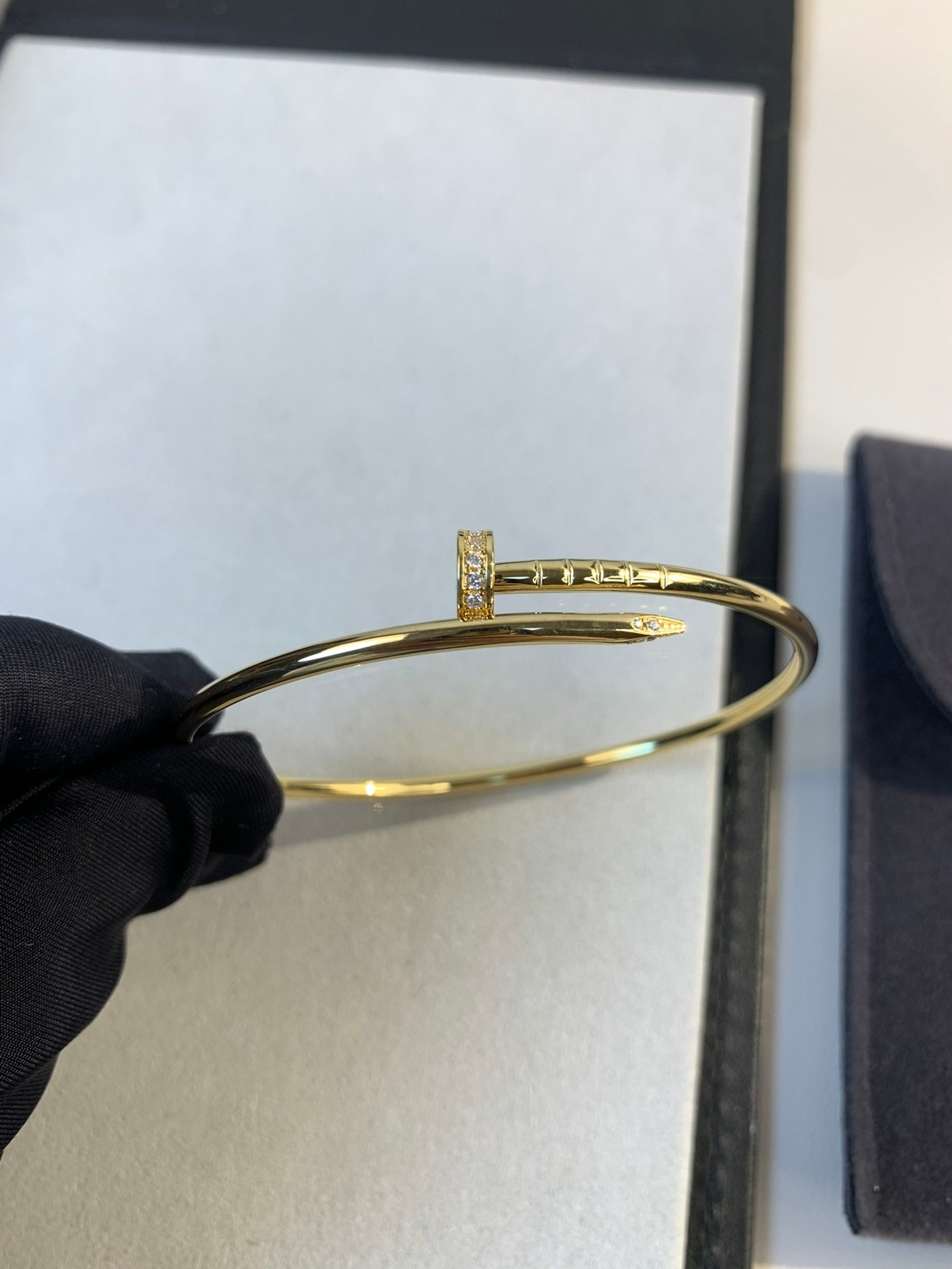 Cartier Nail Bracelet with diamond - Image 8