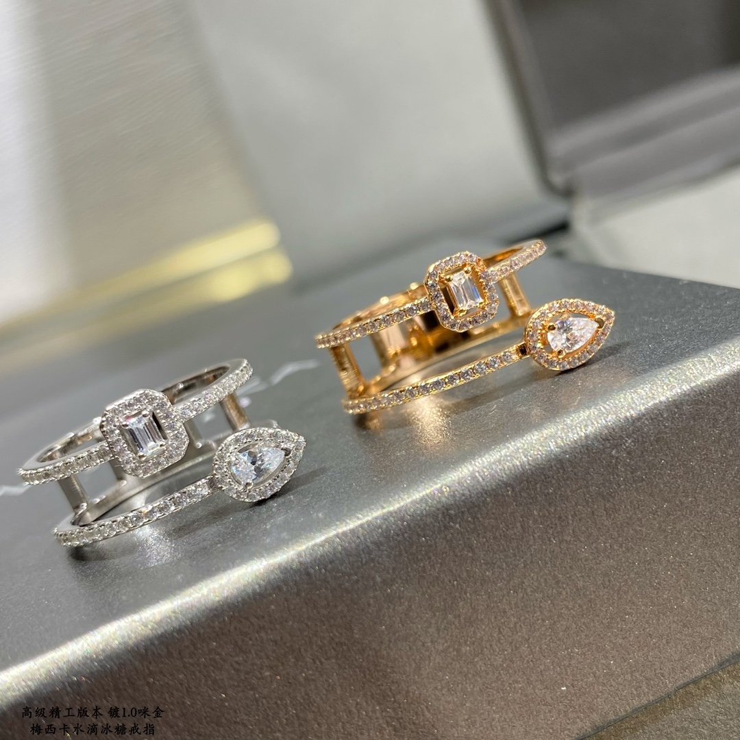 Messika Water Drop Rock Sugar Smart Ring - Image 2