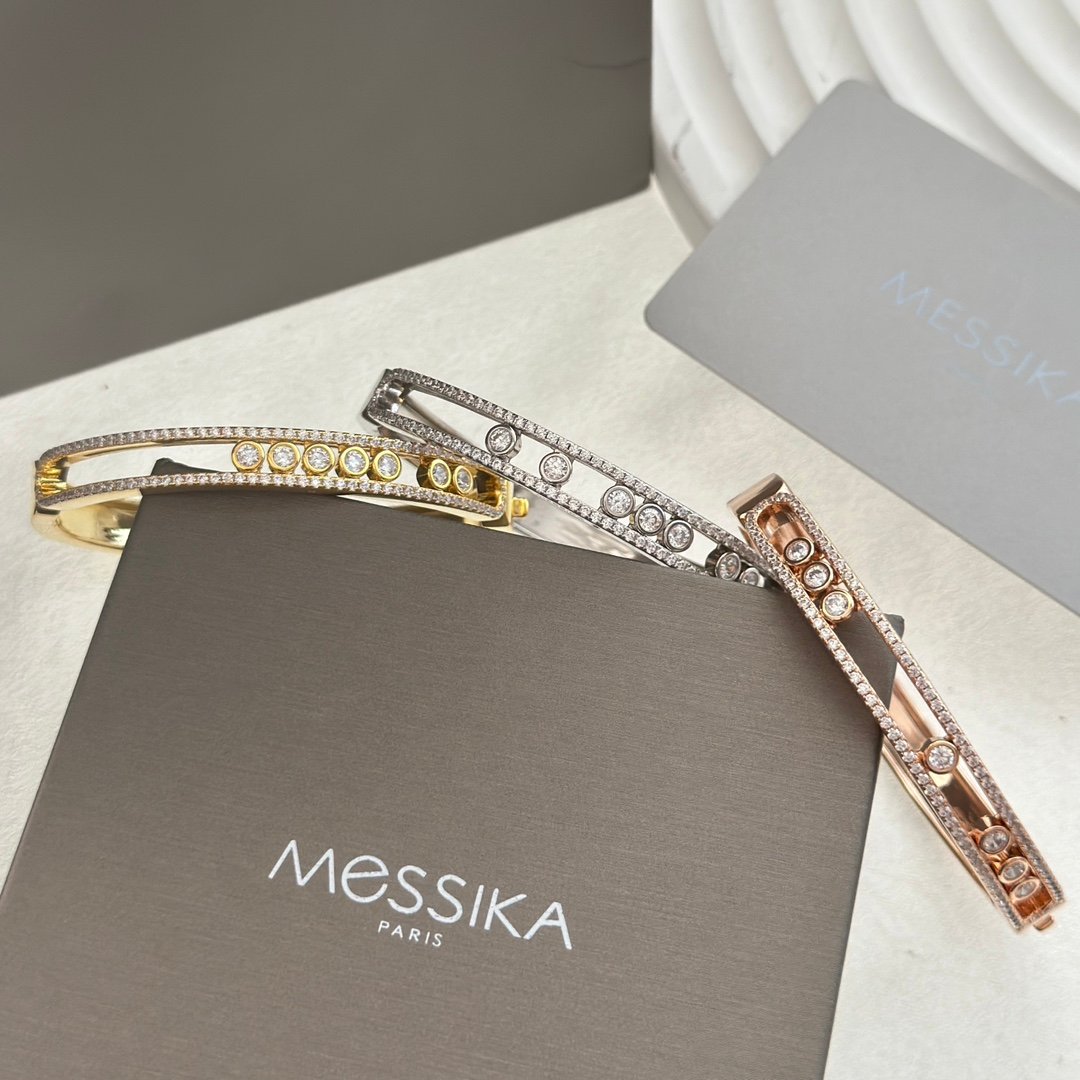 Messika new luxury seven diamond sliding bracelet exquisite inlay craftsmanship - Image 5