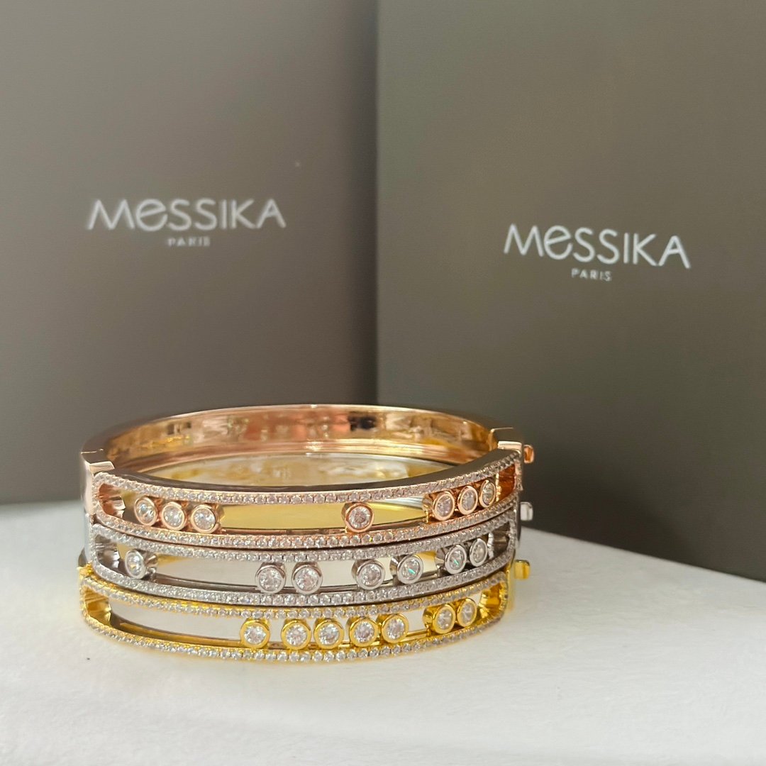 Messika new luxury seven diamond sliding bracelet exquisite inlay craftsmanship - Image 9