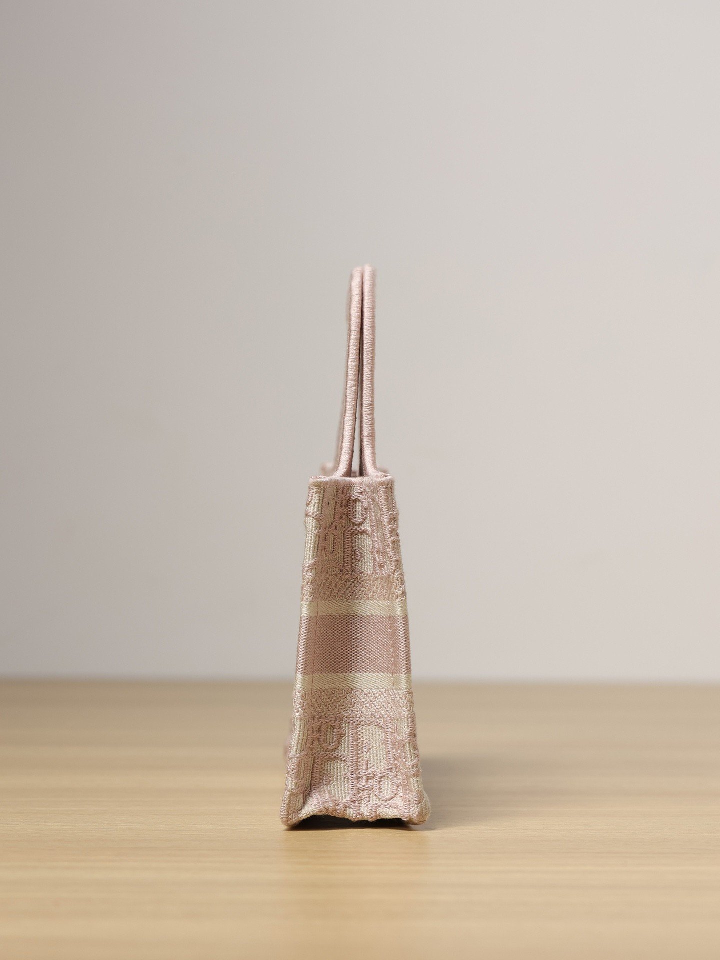 Mini Book Tote Handbag
Rose Pink Oblique Print - Image 3