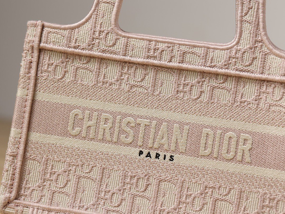 Mini Book Tote Handbag
Rose Pink Oblique Print - Image 7