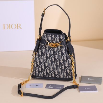 Medium cest dior handbag blue oblique print exclusive channel Model: M2271