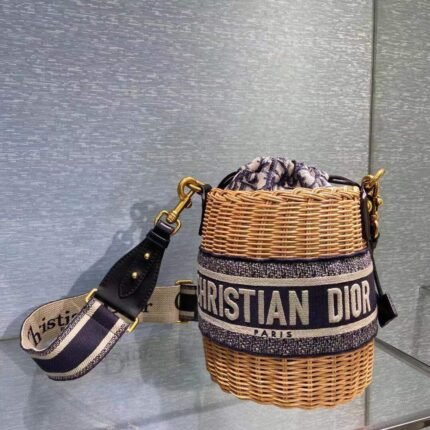 Dior Mini Book Tote with long shoulder strap