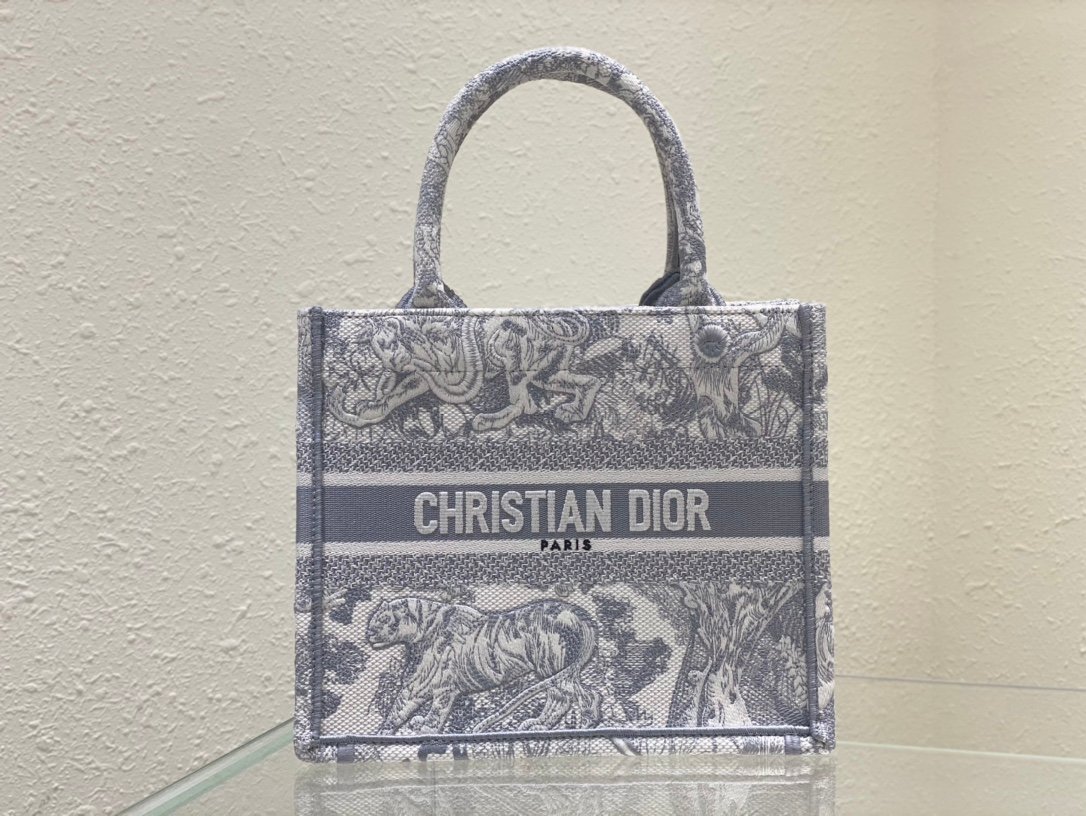 New size shopping bag Gray Tiger