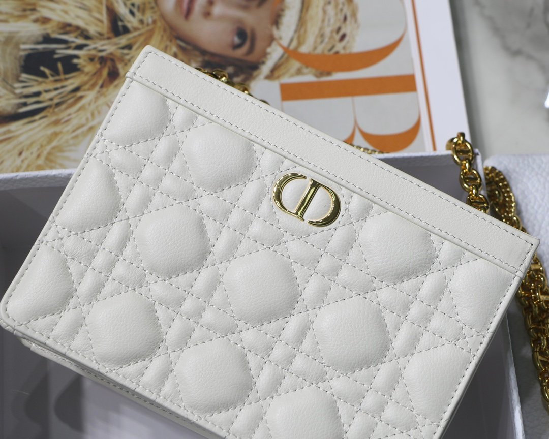 【Di.or Caro Chain Bag】7002 White - Image 2