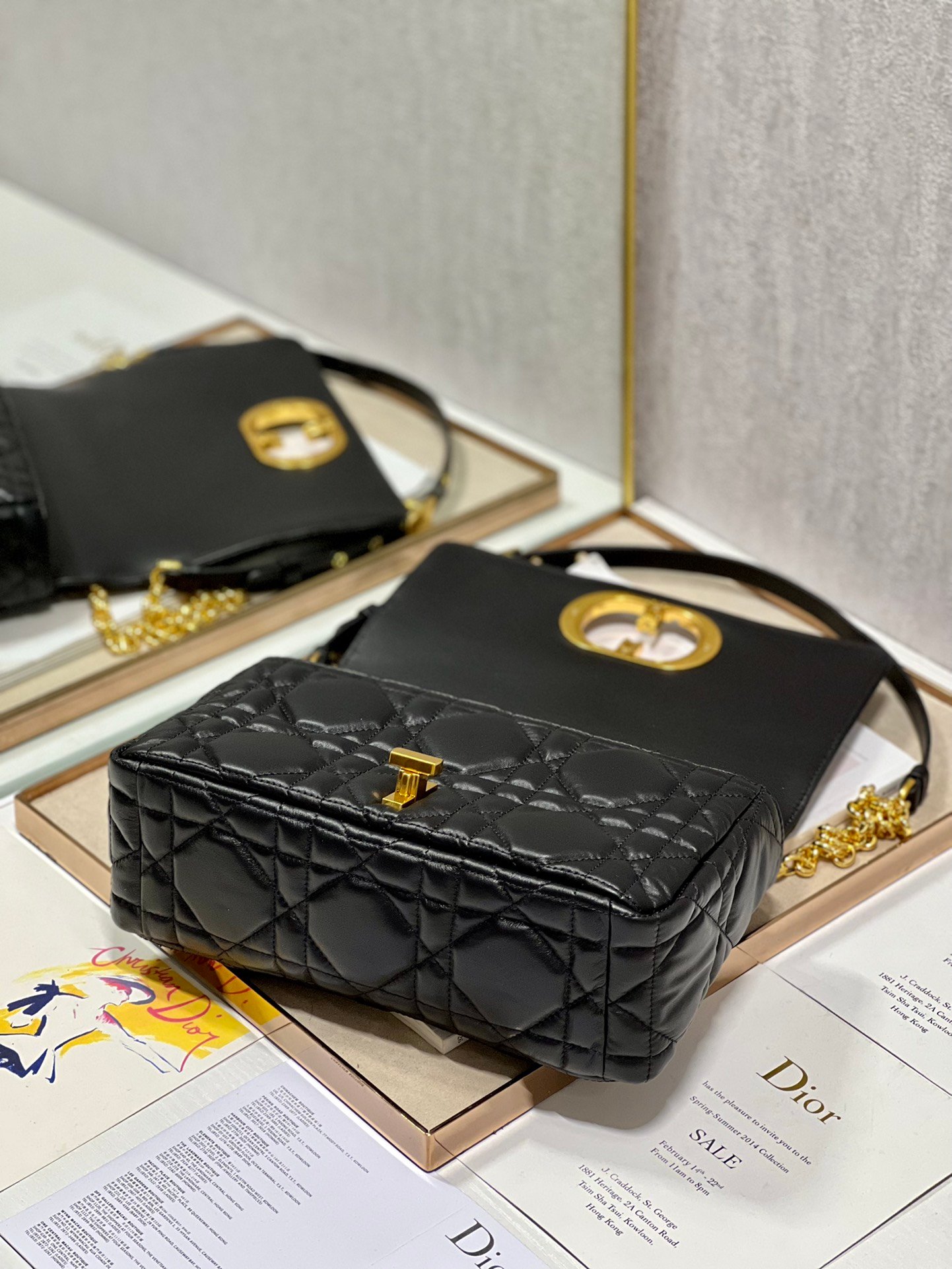 Dior Caro Handbag Medium M1200 - Image 8