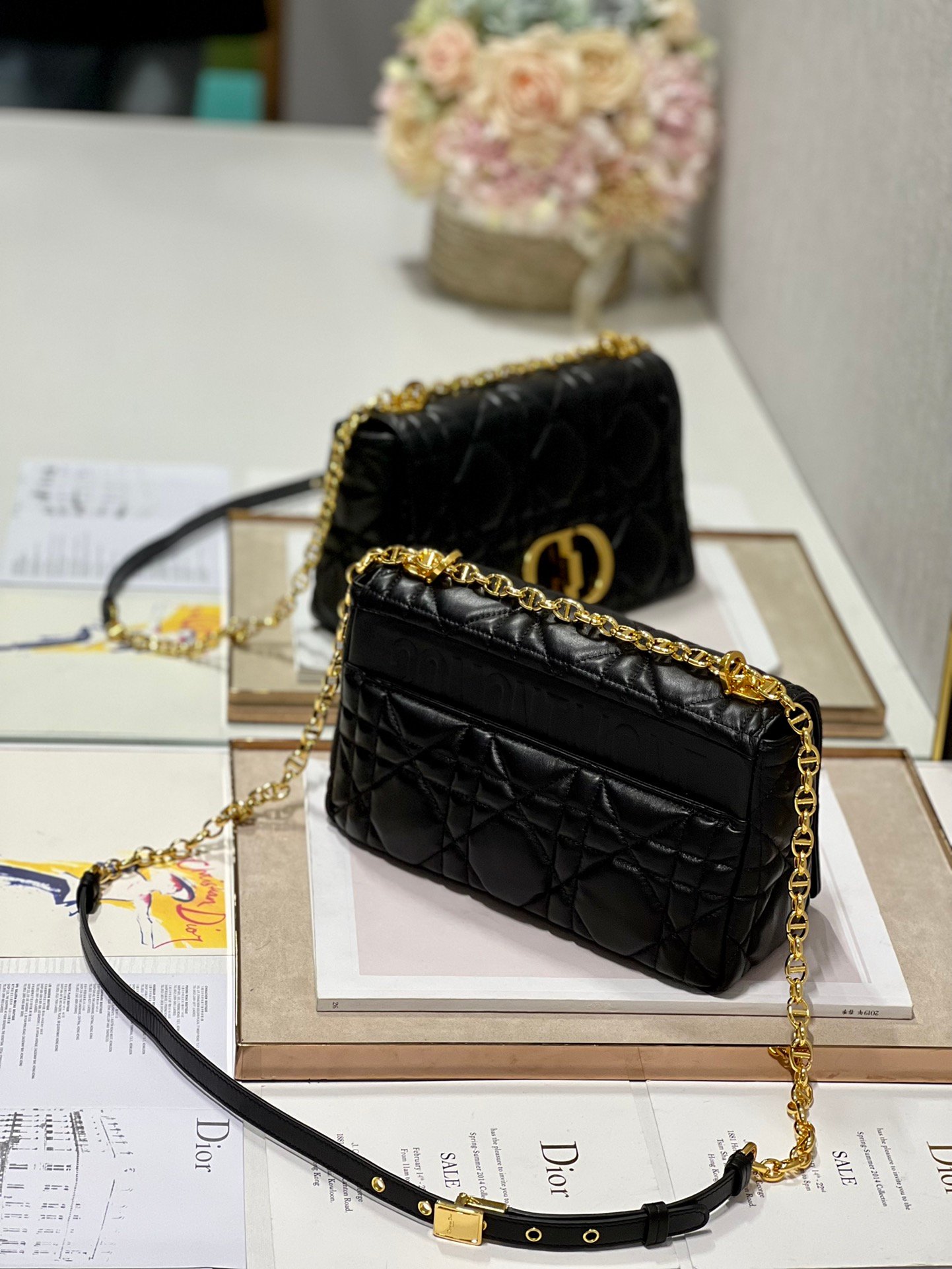 Dior Caro Handbag Medium M1200 - Image 6