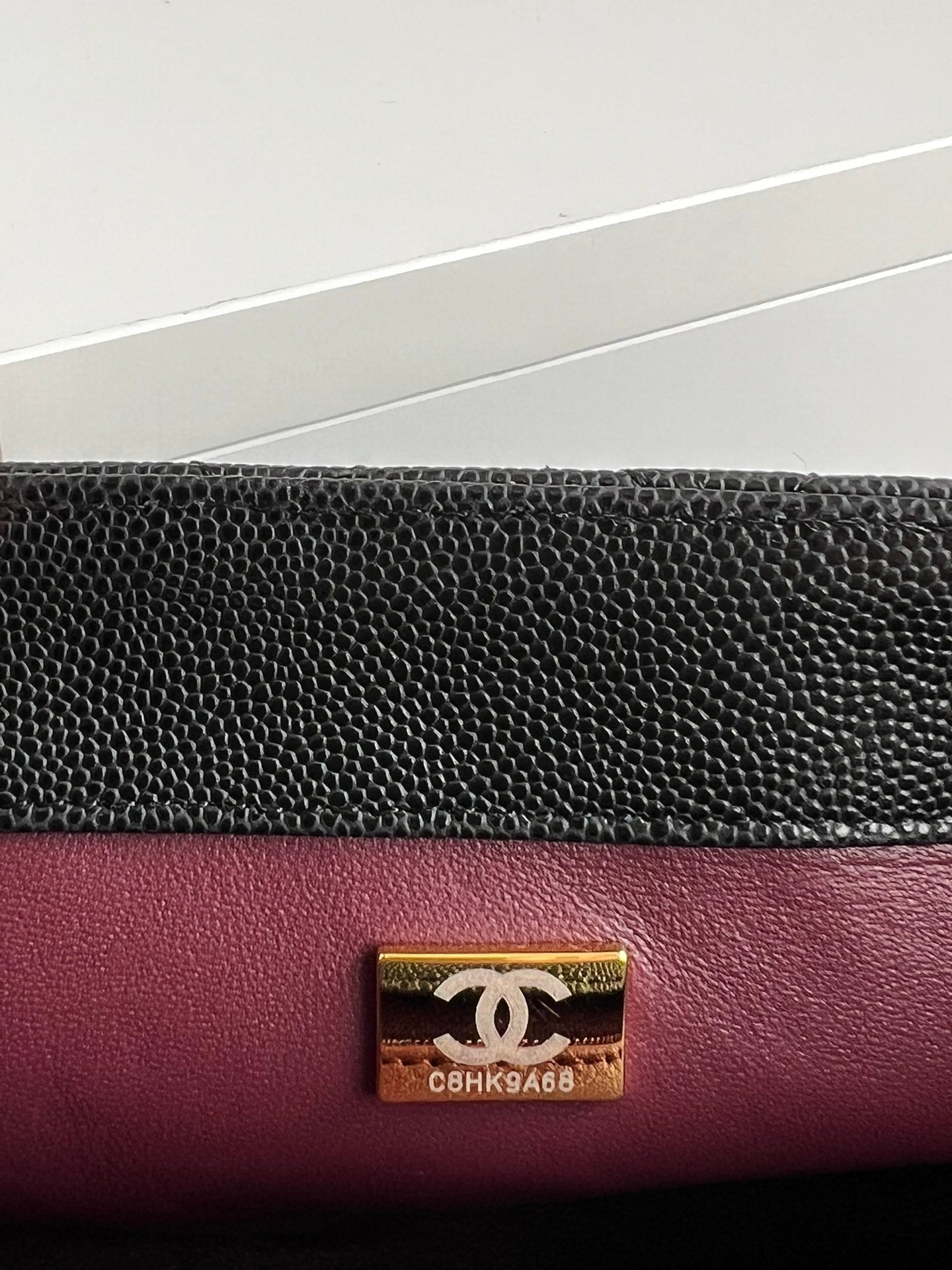 2024K new model 92990 car side with lambagskin inside and mouth cover handbag - Image 9