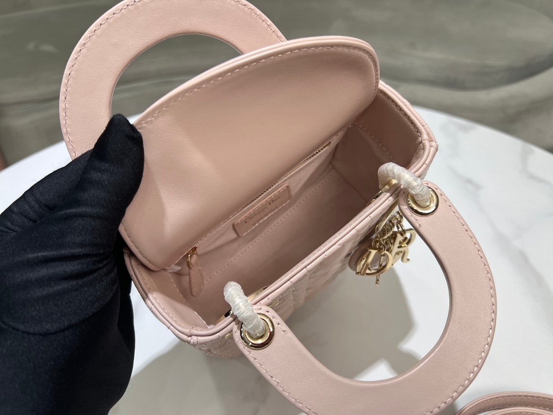 Mini Lady Dior Bag
Rouge Pink Lambskin Cannage 1004 - Image 8