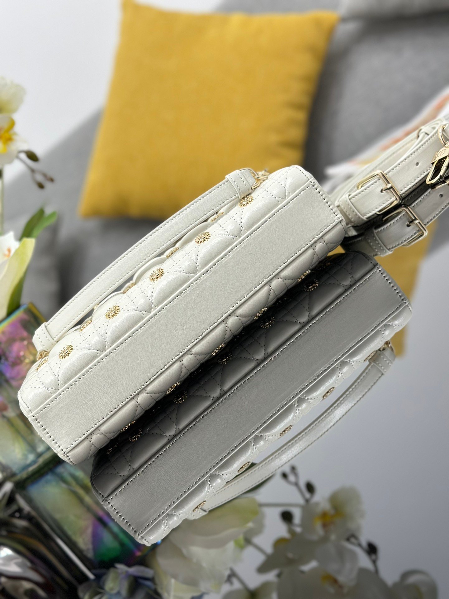 Lady D-Joy horizontal checkered sun studs - Image 4