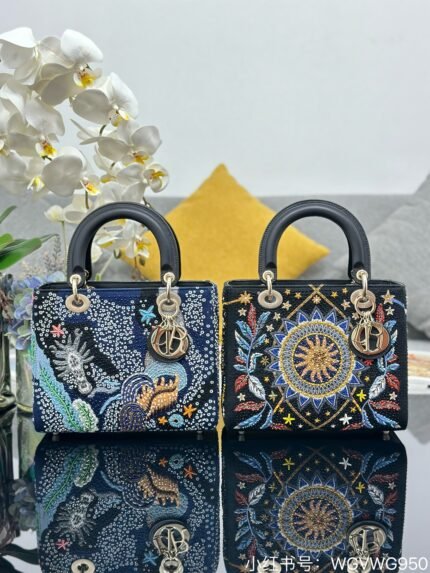 Five-grid embroidered star and moon seabed beads 24cm