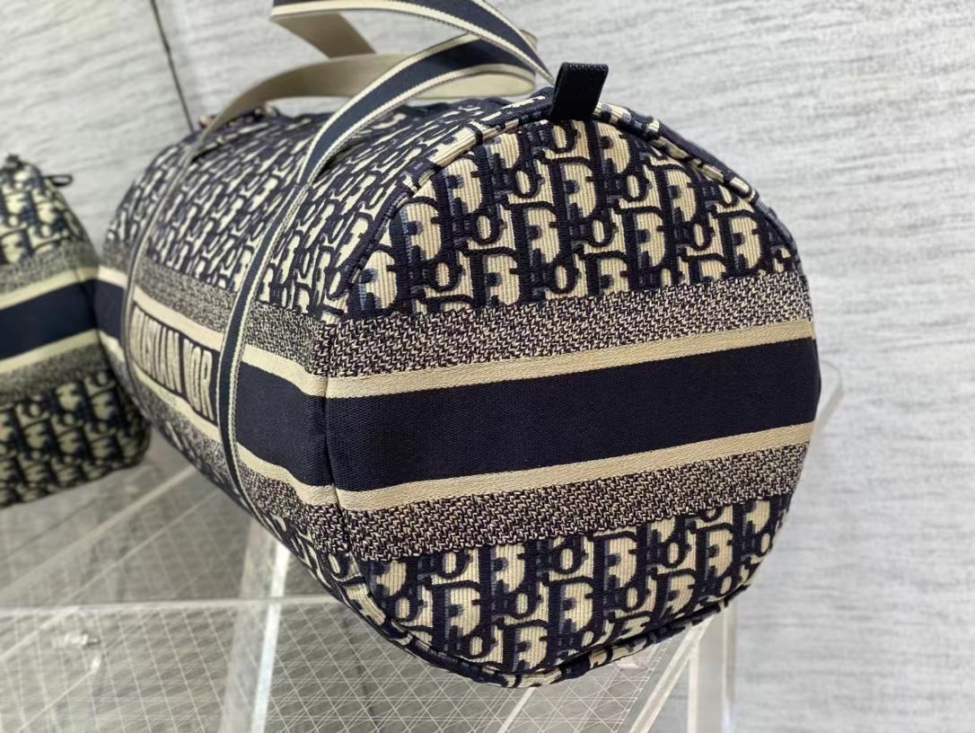 Dior top imported original embroidered canvas travel bag - Image 6