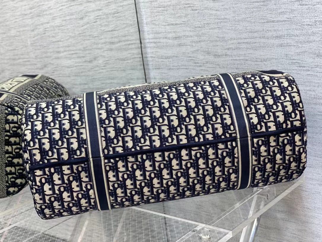 Dior top imported original embroidered canvas travel bag - Image 7
