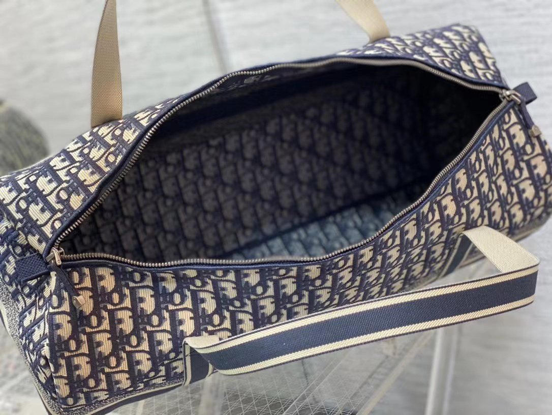 Dior top imported original embroidered canvas travel bag - Image 8