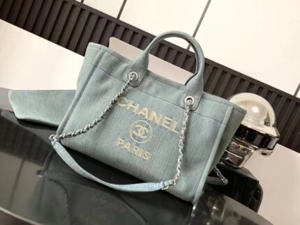 New! Denim ~chanel Chanel The most bageautiful and fairy tannin denim embagroidered bageach bag