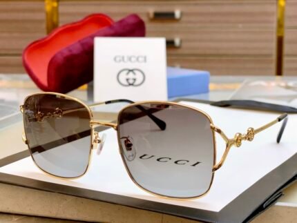 [GUCC] Gucci GG1018S sunglasses women's box 1955 series Gucci sunglasses aristocratic casual style, unique design, daily appearance, fashionable street photography can also be easily held! size:56 18-145