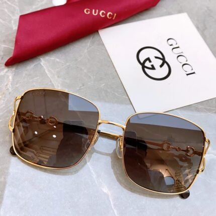 [GUCC] Gucci GG1018S sunglasses women's box 1955 series Gucci sunglasses aristocratic casual style, unique design, daily appearance, fashionable street photography can also be easily held! size:56 18-145