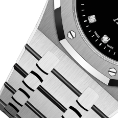 Silver 904L steel with black dial ?C Watch ?C 39mm - Image 9