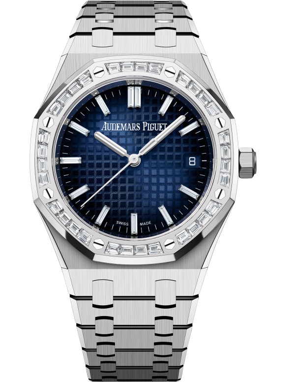 Silver 904L steel Smoked blue dial ?C Watch ?C 34mm