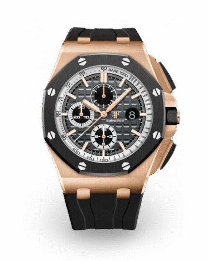 Black strap ?C Titanium dark grey dial ?C Watch ?C 44mm