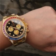 Daytona Rainbow Diamond Yellow Gold Stainless Steel 40mm - Image 19