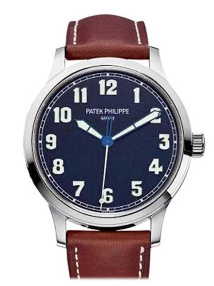 Complications Calatrava Pilot Blue Dial Steel Men's Watch 5522A-001