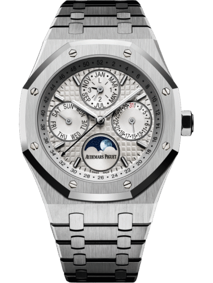 Silver 904L steel silvery white dial ?C Watch ?C 41 mm