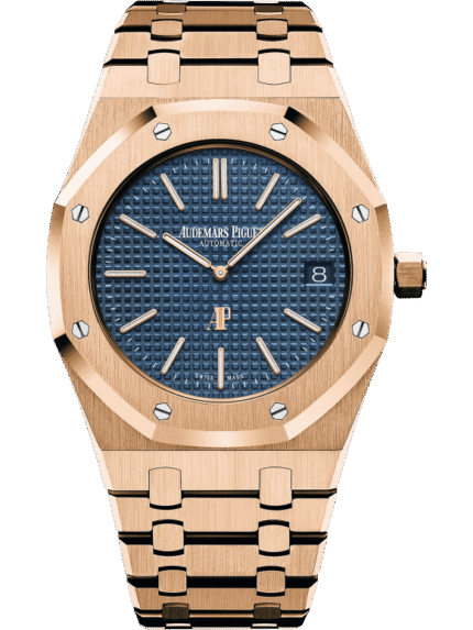 Rose Gold 904L Steel Blue Dial ?C Watch ?C 39mm