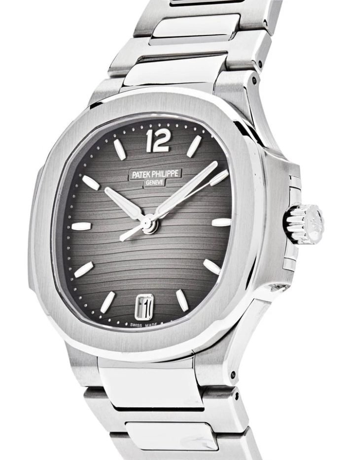 Silver-white dial. silver stainless steel strap. watch 35.2 mm - Image 2