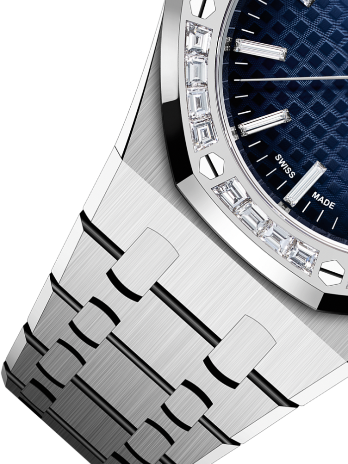 Silver 904L steel smoked blue dial ?C Watch ?C 37mm - Image 4