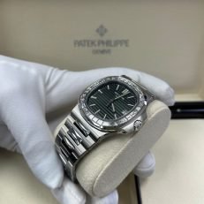 Green dial silver stainless steel strap men's watch 40 mm - Image 23