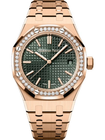 Rose Gold 904L Steel Khaki Green Dial ?C Watch ?C 37mm