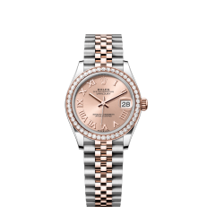 The Oyster Perpetual Datejust 31 is available in Everose gold and Oystersteel with a rose gold dial and a Jubilee bracelet. -m278381rbr-0002 - Image 6