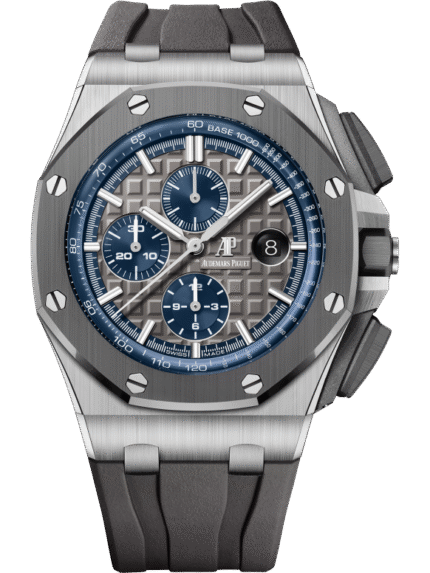 Grey strap ?C Titanium grey dial ?C Watch ?C 44mm