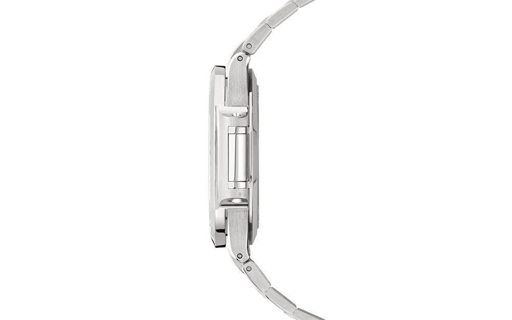 Silver-white dial. silver stainless steel strap. watch 35.2 mm - Image 6
