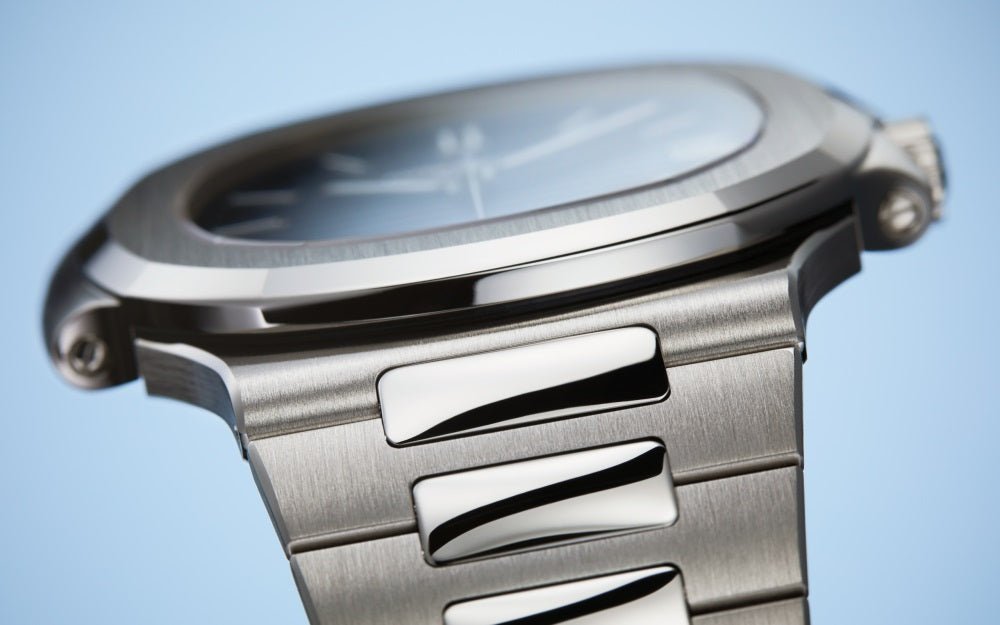 Blue dial. gray-silver stainless steel strap. men's watch 41 mm - Image 13