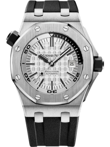 Black strap ?C Titanium silver dial ?C Watch ?C 42mm