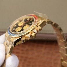 Daytona Rainbow Diamond Yellow Gold Stainless Steel 40mm - Image 17