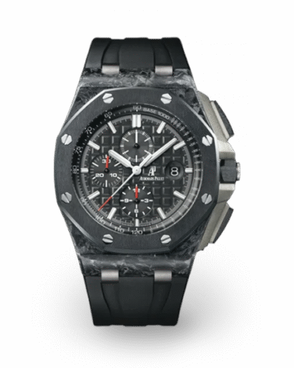 Black strap ?C Titanium black dial ?C Watch ?C 44mm