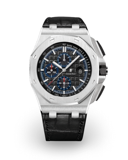 Black strap ?C Titanium black dial ?C Watch ?C 44mm